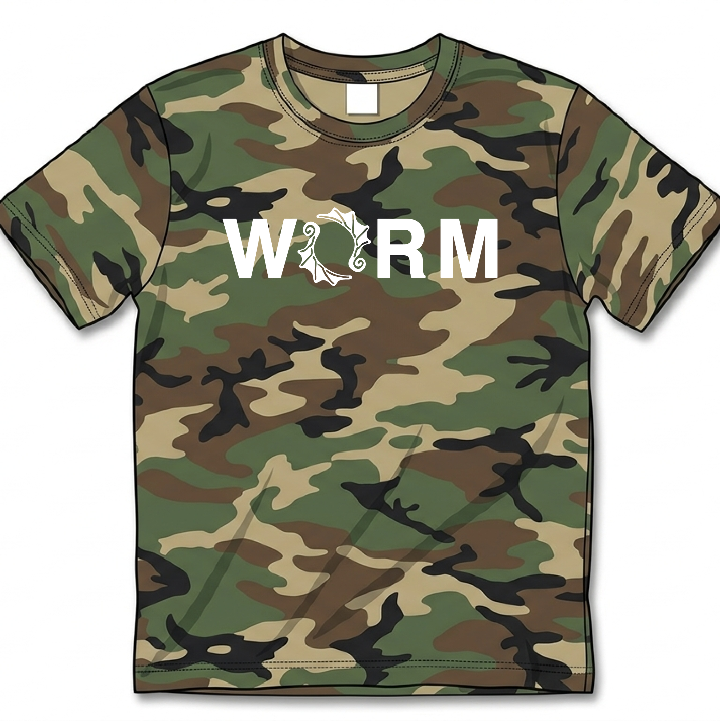 チケット+ WORM OSAKA 5th ANNIVERSARY LOGO T-shirt CAMO