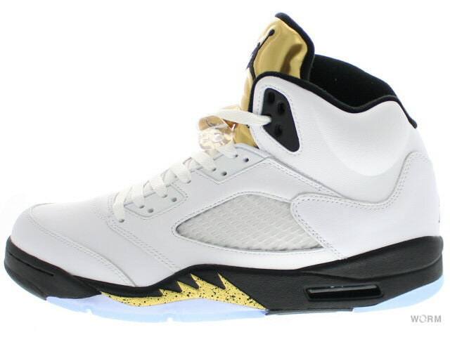 【US10】 AIR JORDAN 5 RETRO OLYMPIC GOLD 136027-133 【DS】-WORM OSAKA-WORM TOKYO WEB STORE-100% Authentic Sneakers