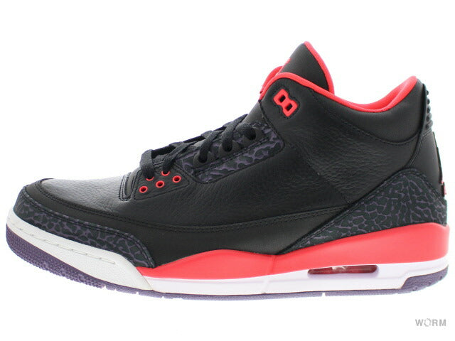【US10.5】 AIR JORDAN 3 RETRO CRIMSON 136064-005 【DS】-WORM OSAKA-WORM TOKYO WEB STORE-100% Authentic Sneakers