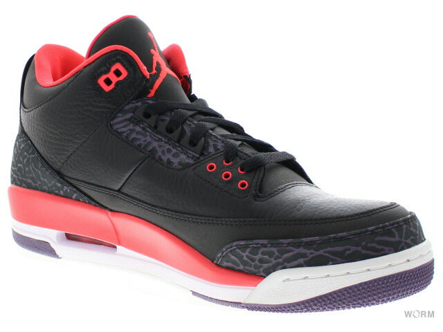 【US10.5】 AIR JORDAN 3 RETRO CRIMSON 136064-005 【DS】-WORM OSAKA-WORM TOKYO WEB STORE-100% Authentic Sneakers