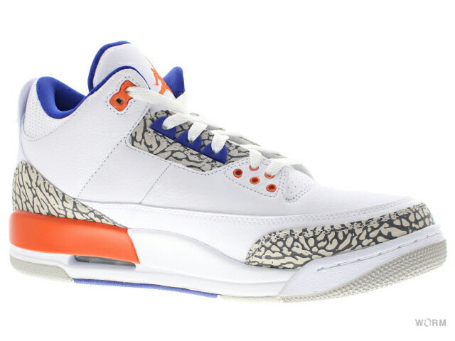 【US9】 AIR JORDAN 3 RETRO KNICKS 136064-148 【DS】
