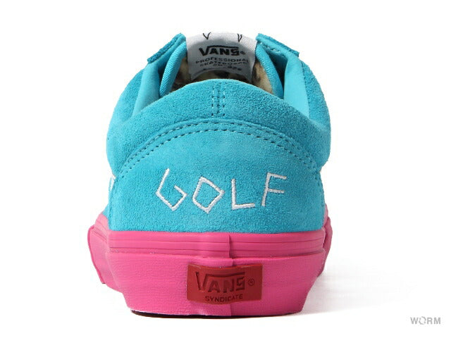 【US8】 VANS OLD SKOOL PRO S GOLF WANG BLUE PINK VN-0QHMF5E 【DS】