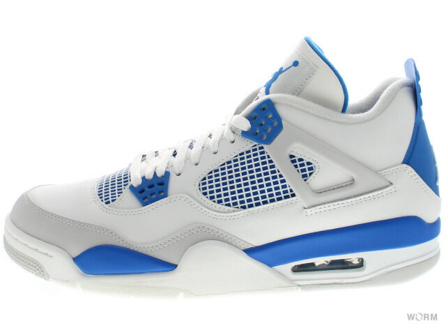 【US10】 AIR JORDAN 4 RETRO MILITARY BLUE 308497-105 【DS】