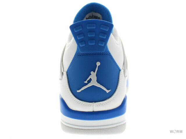 【US10】 AIR JORDAN 4 RETRO MILITARY BLUE 308497-105 【DS】