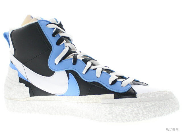 【US7.5】 NIKE BLAZER MID / SACAI WHITE BLACK LEGEND BLUE BV0072-001 【DS】-WORM TOKYO-WORM TOKYO WEB STORE-100% Authentic Sneakers