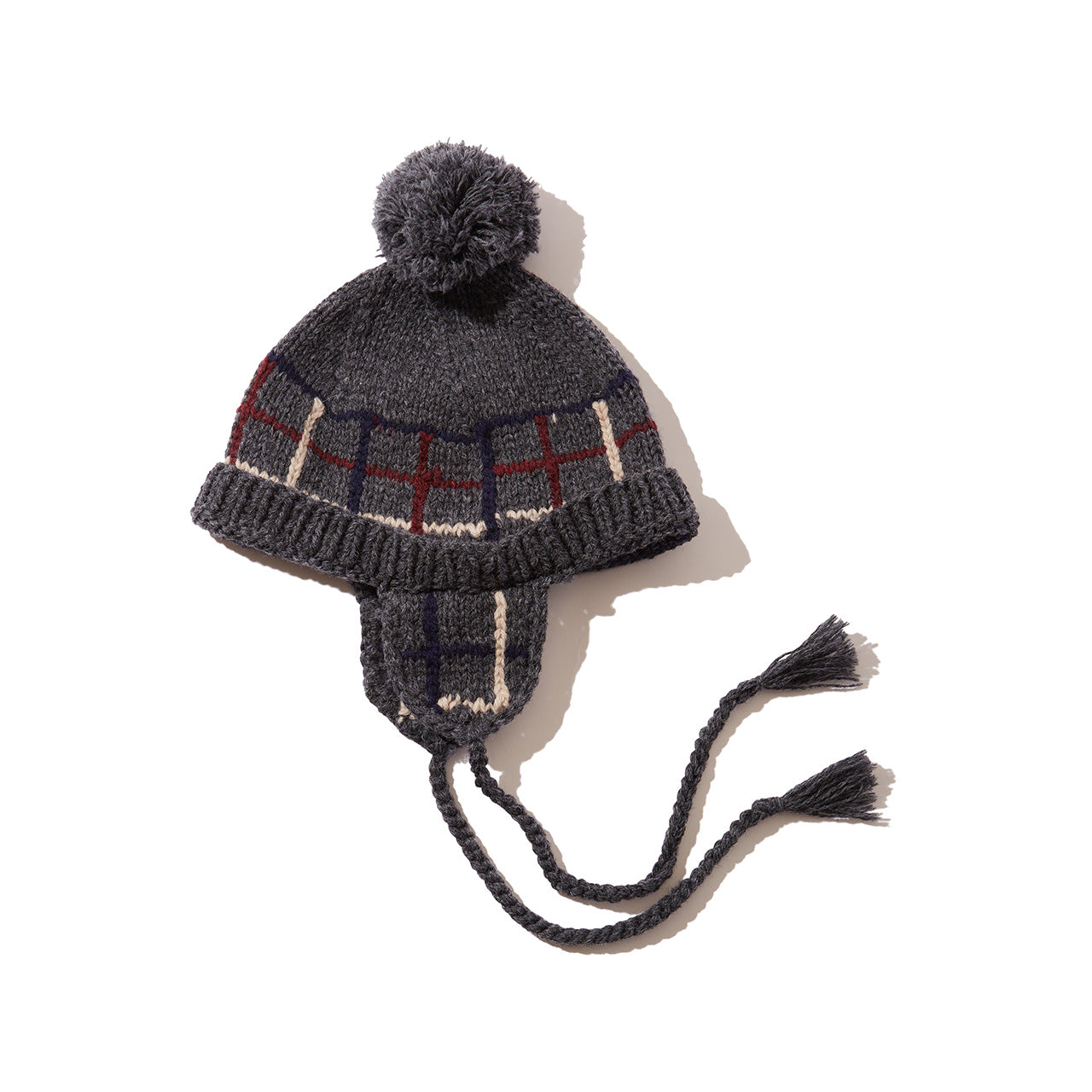 Diaspora skateboards Ear Flap Pom Pom Beanie Charcoal-WORM TOKYO-WORM TOKYO WEB STORE-100% Authentic Sneakers