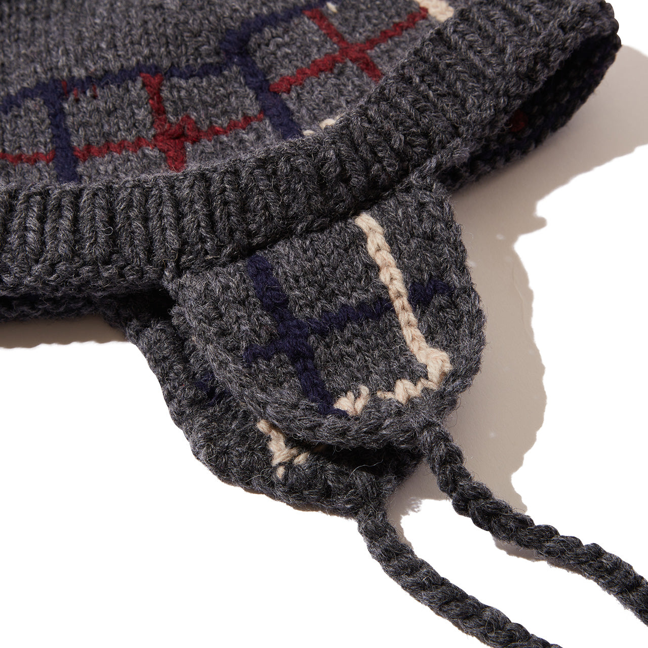 Diaspora skateboards Ear Flap Pom Pom Beanie Charcoal-WORM TOKYO-WORM TOKYO WEB STORE-100% Authentic Sneakers