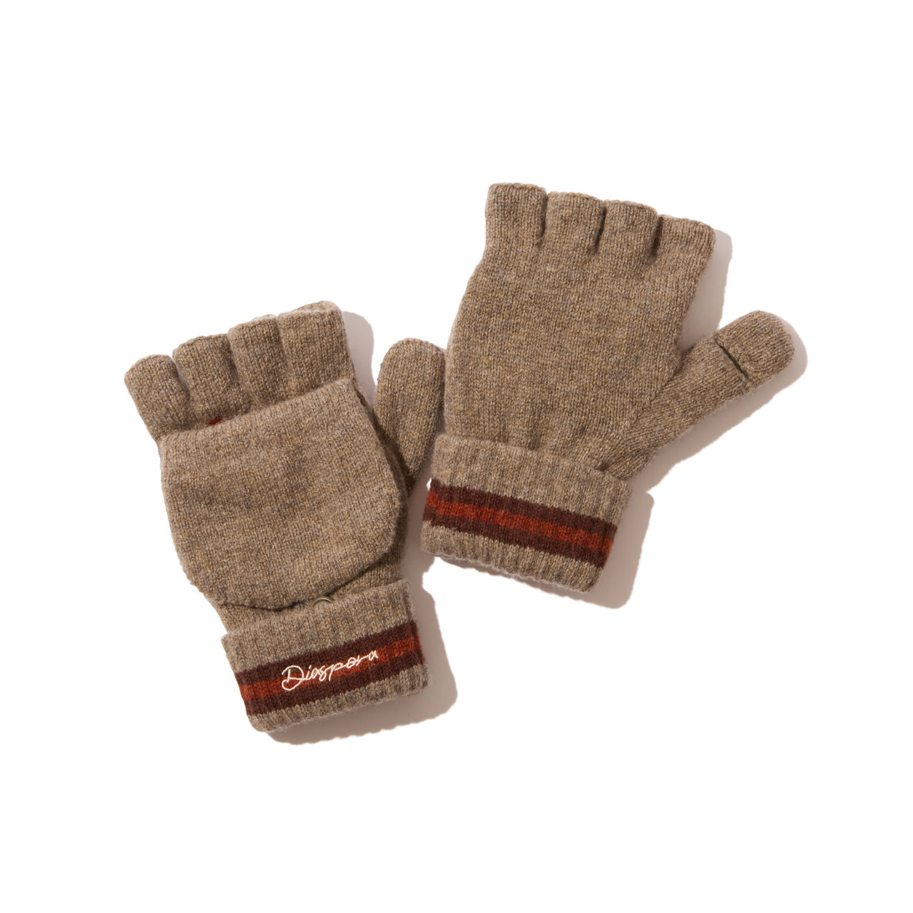 Diaspora skateboards Striped Mitten Brown