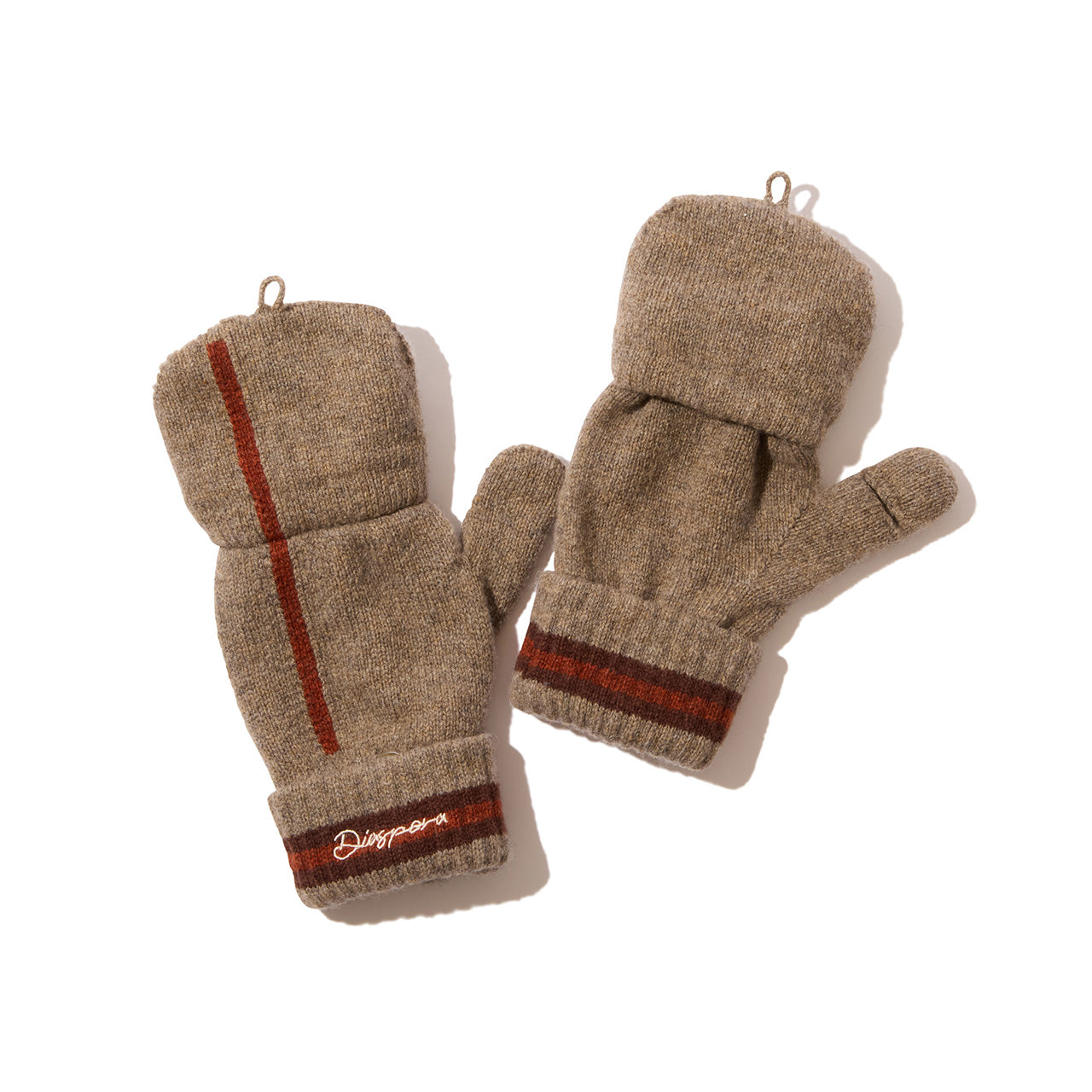 Diaspora skateboards Striped Mitten Brown