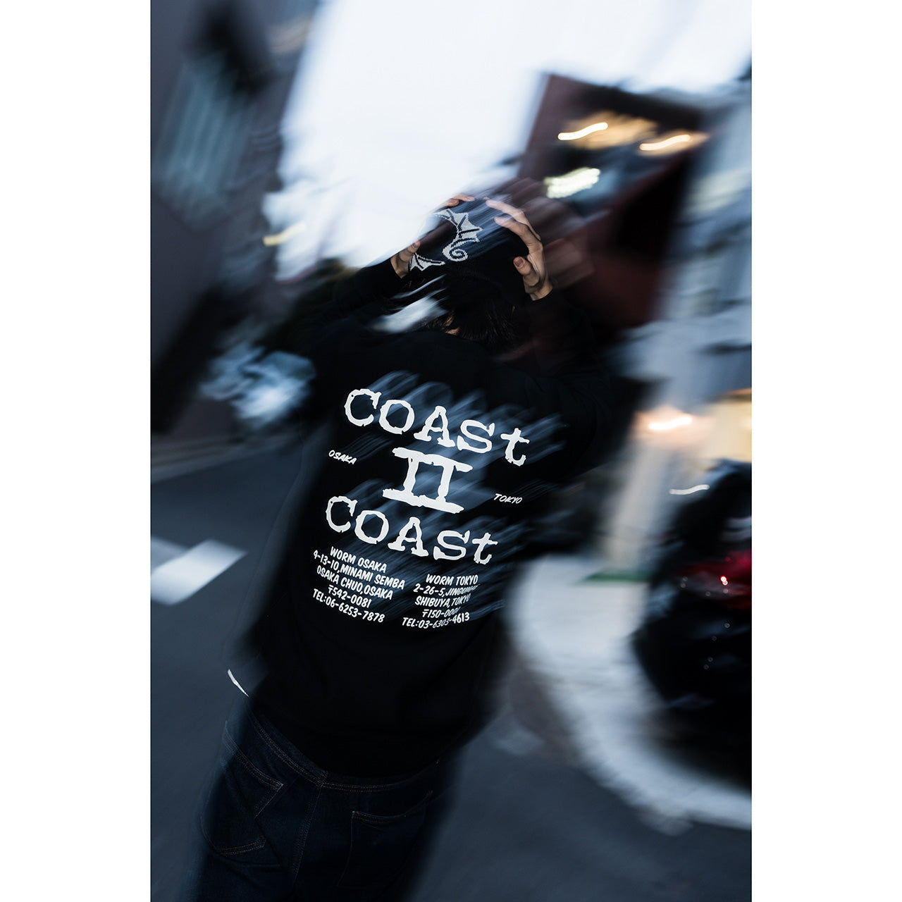 WORM Coast 2 Coast Crew Neck Sweatshirt Black XXL