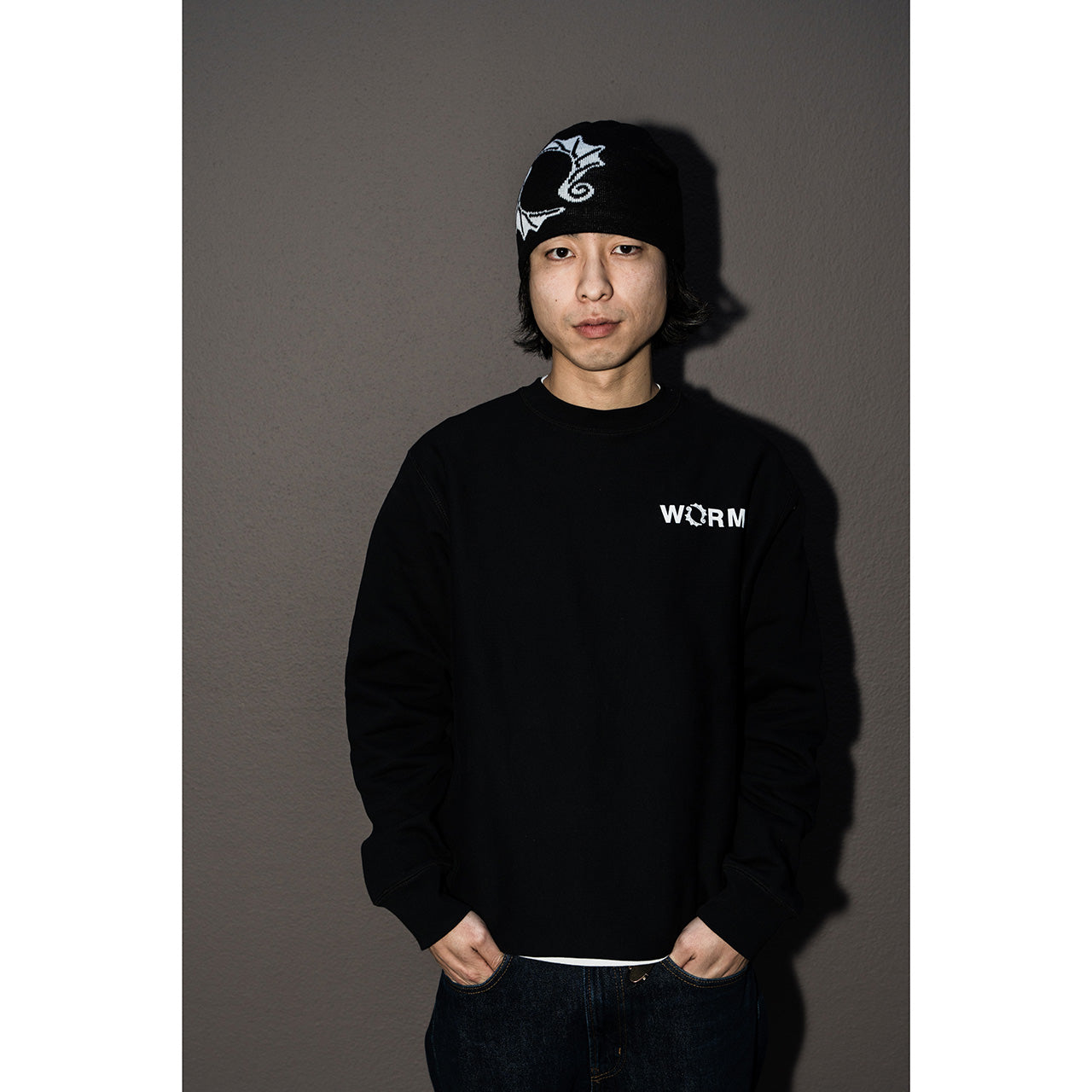 WORM Coast 2 Coast Crew Neck Sweatshirt Black XXL