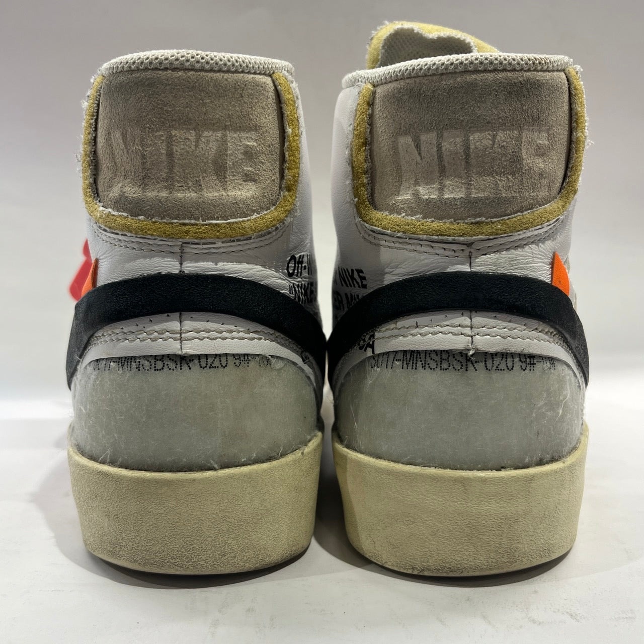 【US9】 NIKE THE 10: BLAZER MID OFF WHITE AA3832-100 【USED】