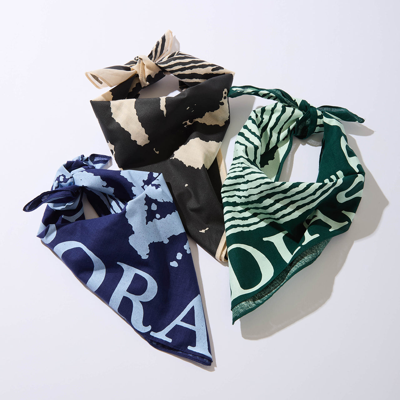 Diaspora skateboards All Eyes On Me Bandana Green
