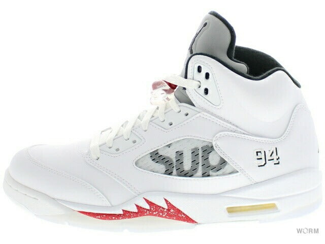 【US10】 AIR JORDAN 5 RETRO SUPREME SUPREME 824371-101 【DS】