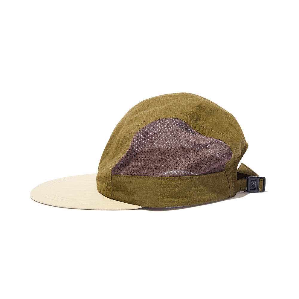Diaspora skateboards Ripstop Side-Mesh Long Bill Cap Khaki
