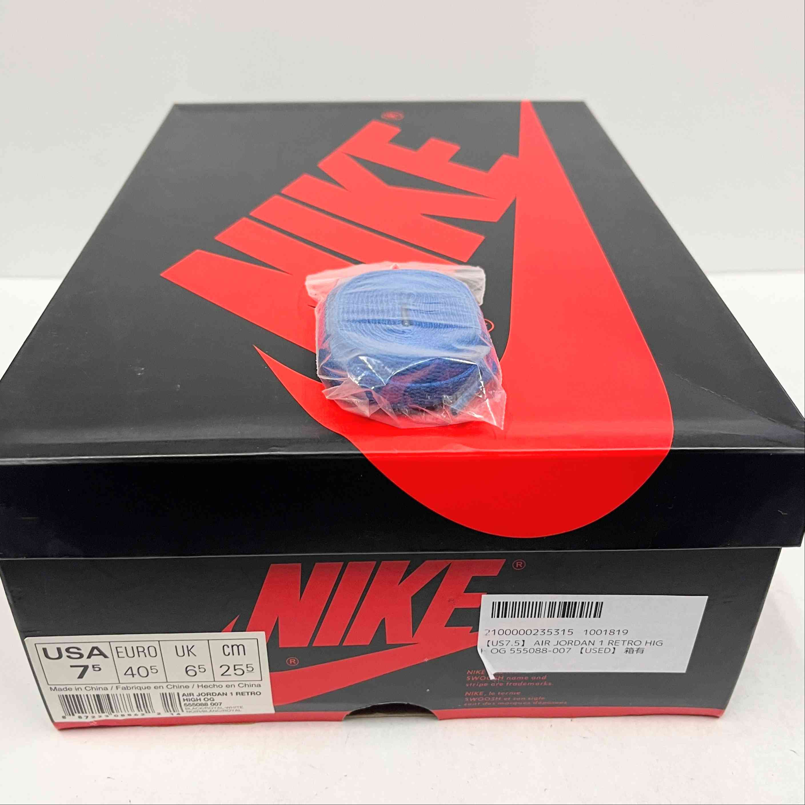 【US7.5】 AIR JORDAN 1 RETRO HIGH OG 555088-007 【USED】
