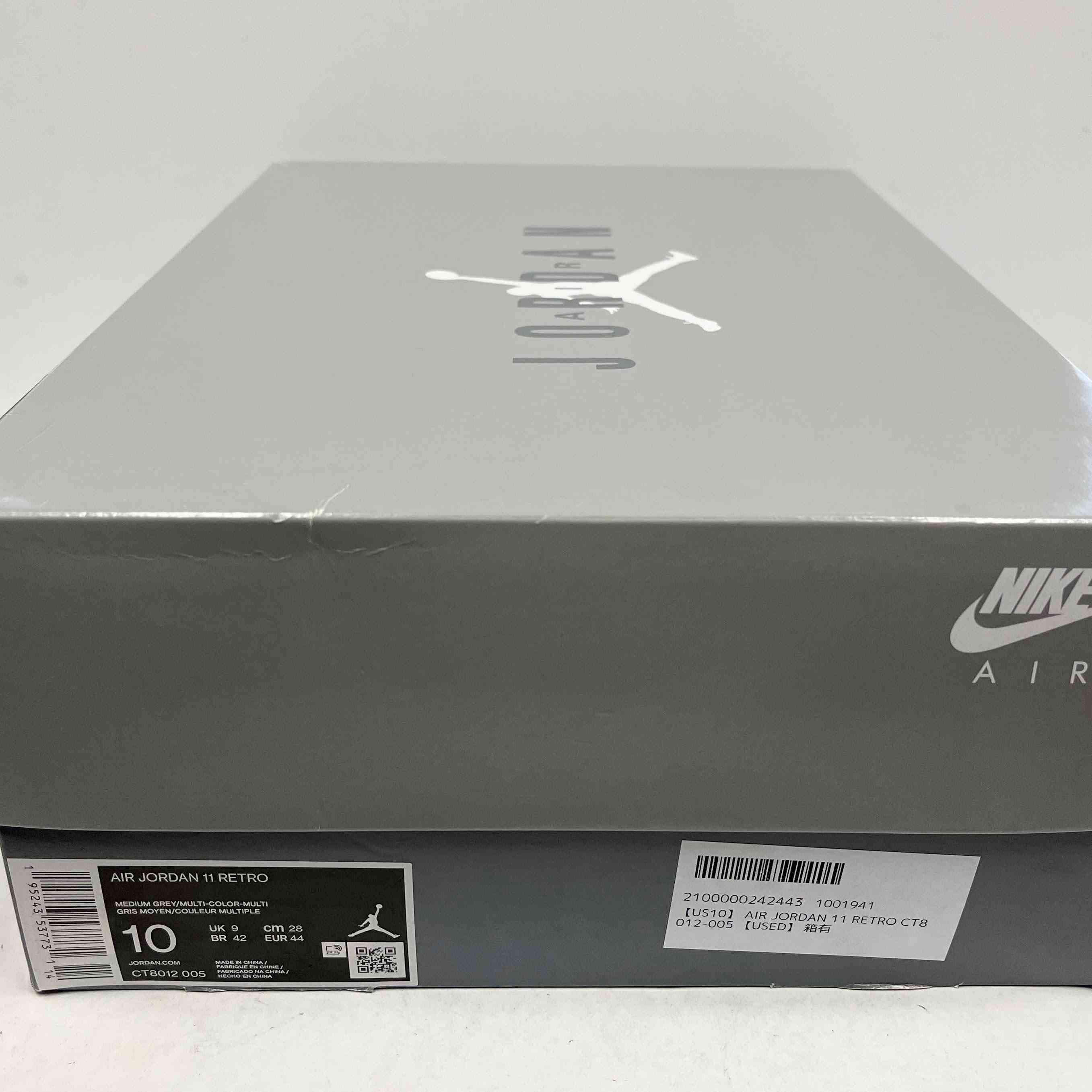 【US10】 AIR JORDAN 11 RETRO CT8012-005 【USED】