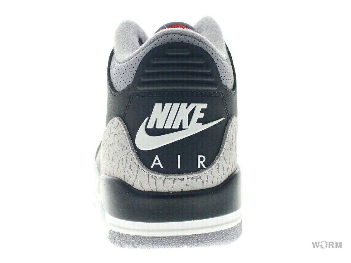 【US8.5】 AIR JORDAN 3 RETRO BLACK CEMENT 2024 DN3707-010 【DS】