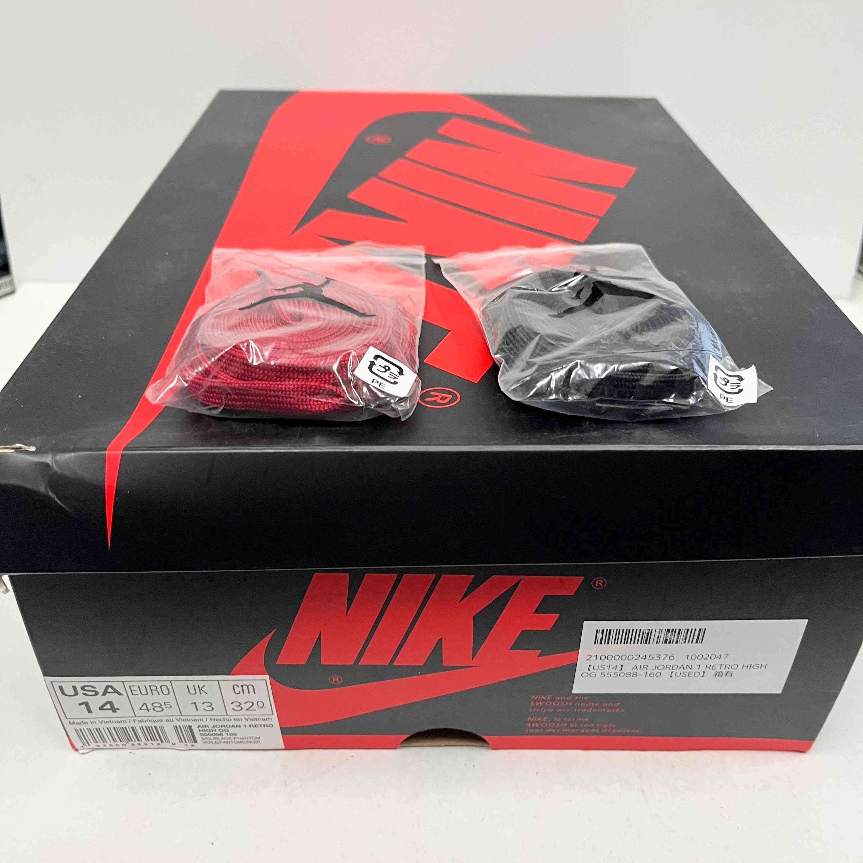 【US14】 AIR JORDAN 1 RETRO HIGH OG 555088-160 【USED】