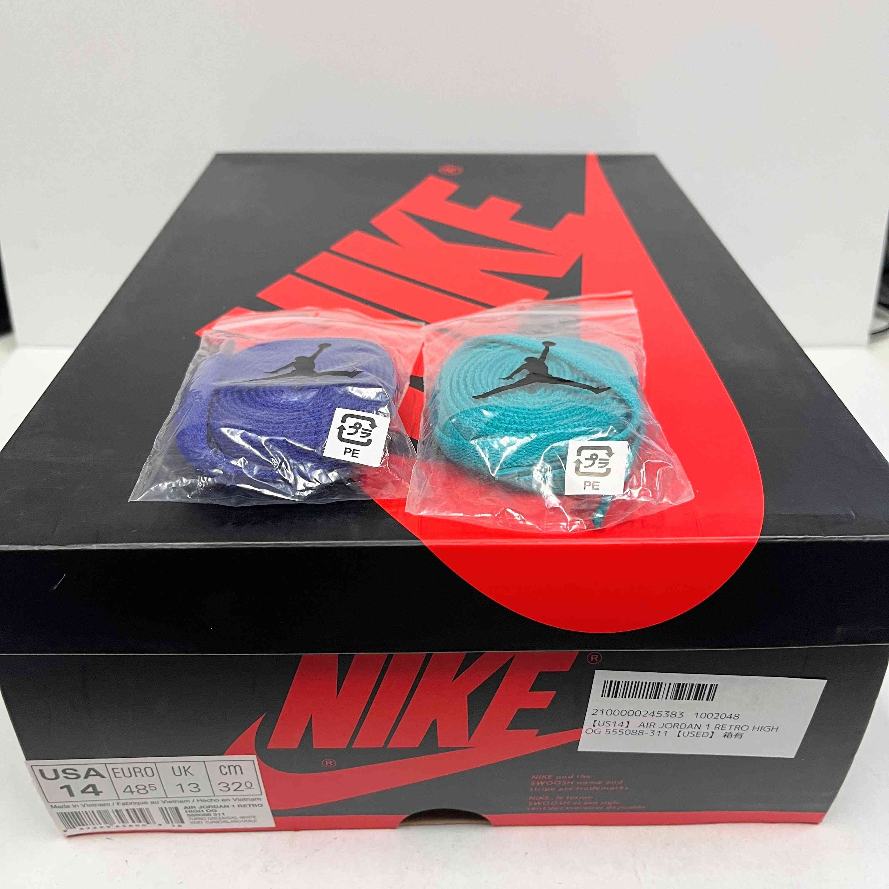 【US14】 AIR JORDAN 1 RETRO HIGH OG 555088-311 【USED】