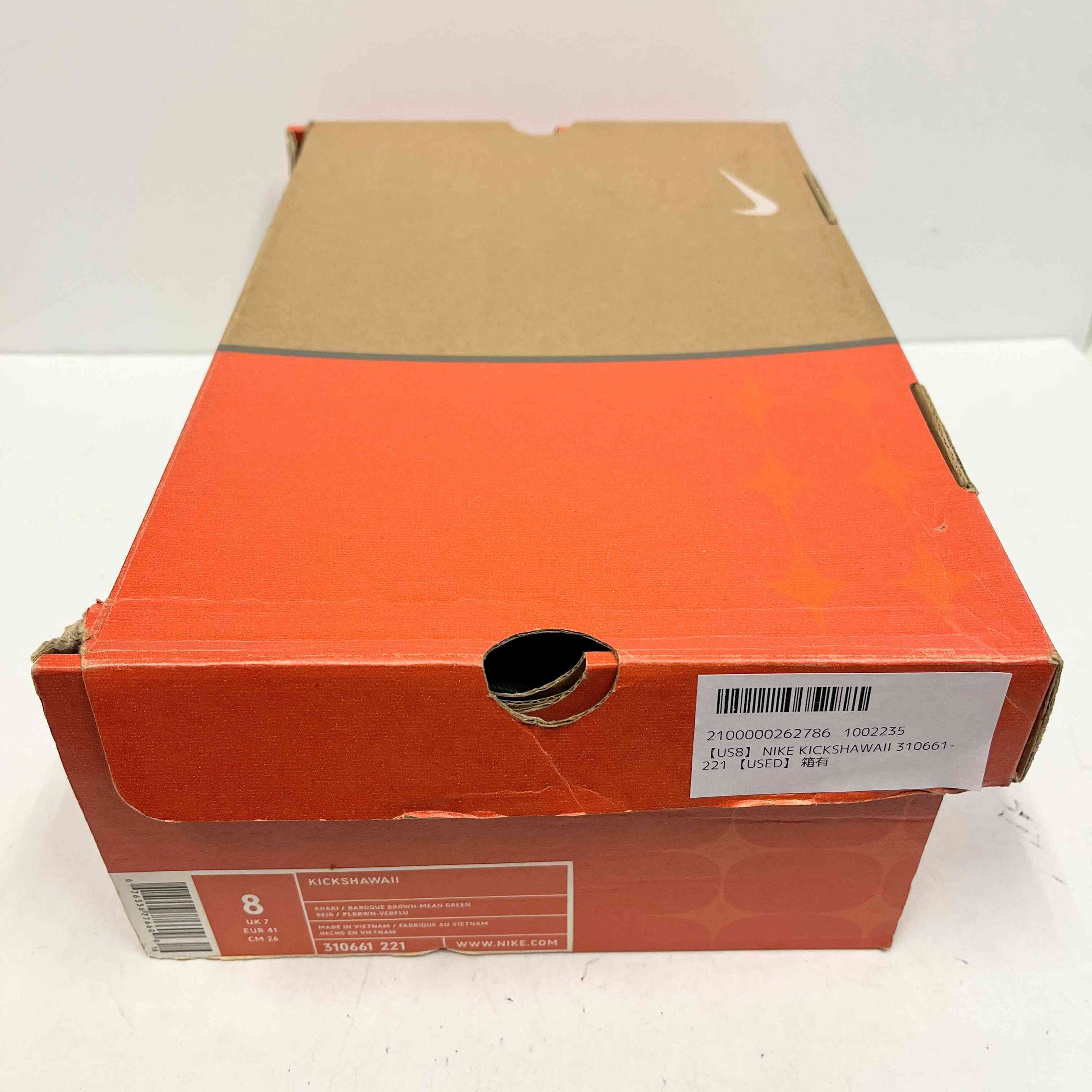 【US8】 NIKE KICKSHAWAII 310661-221 【USED】