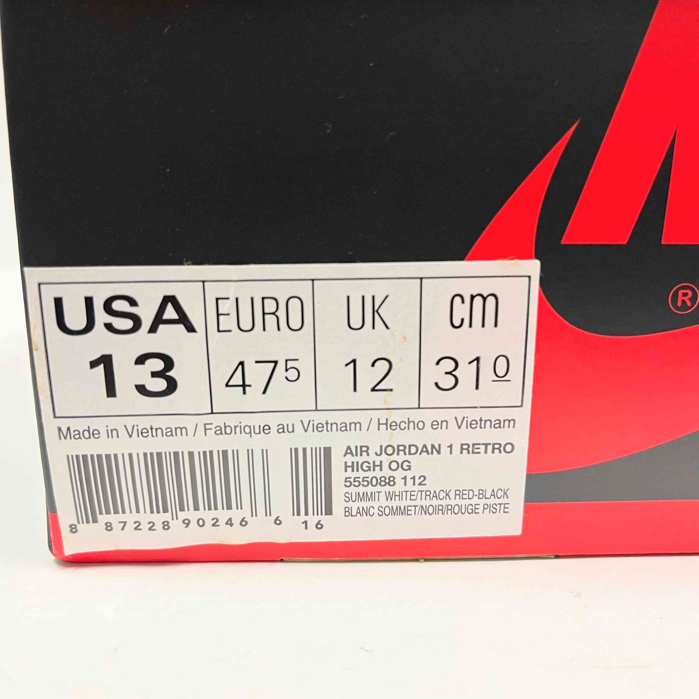【US13】 AIR JORDAN 1 RETRO HIGH OG 555088-112 【USED】