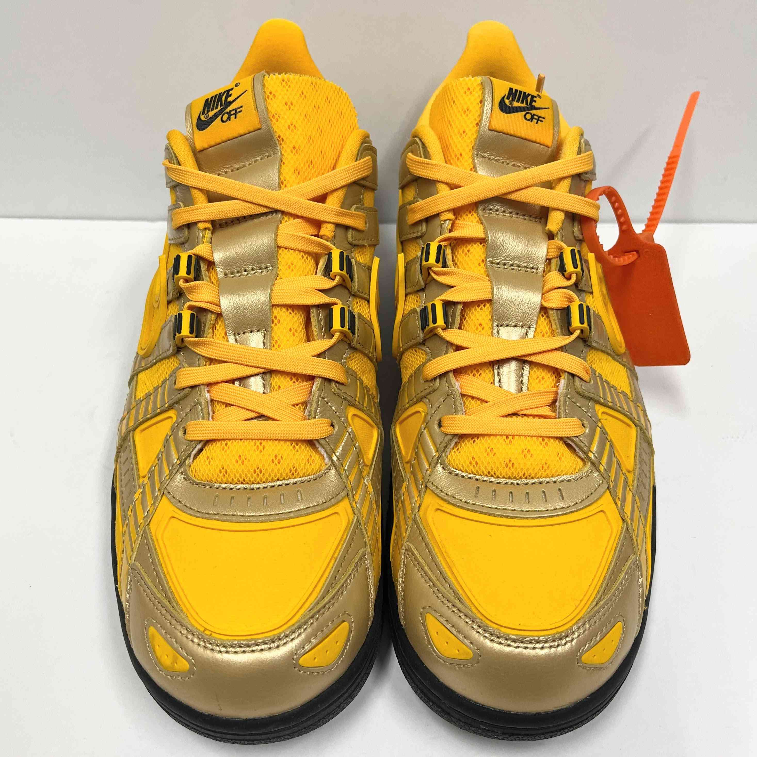 【US12】 NIKE AIR RUBBER DUNK/OW OFF-WHITE CU6015-700 【USED】