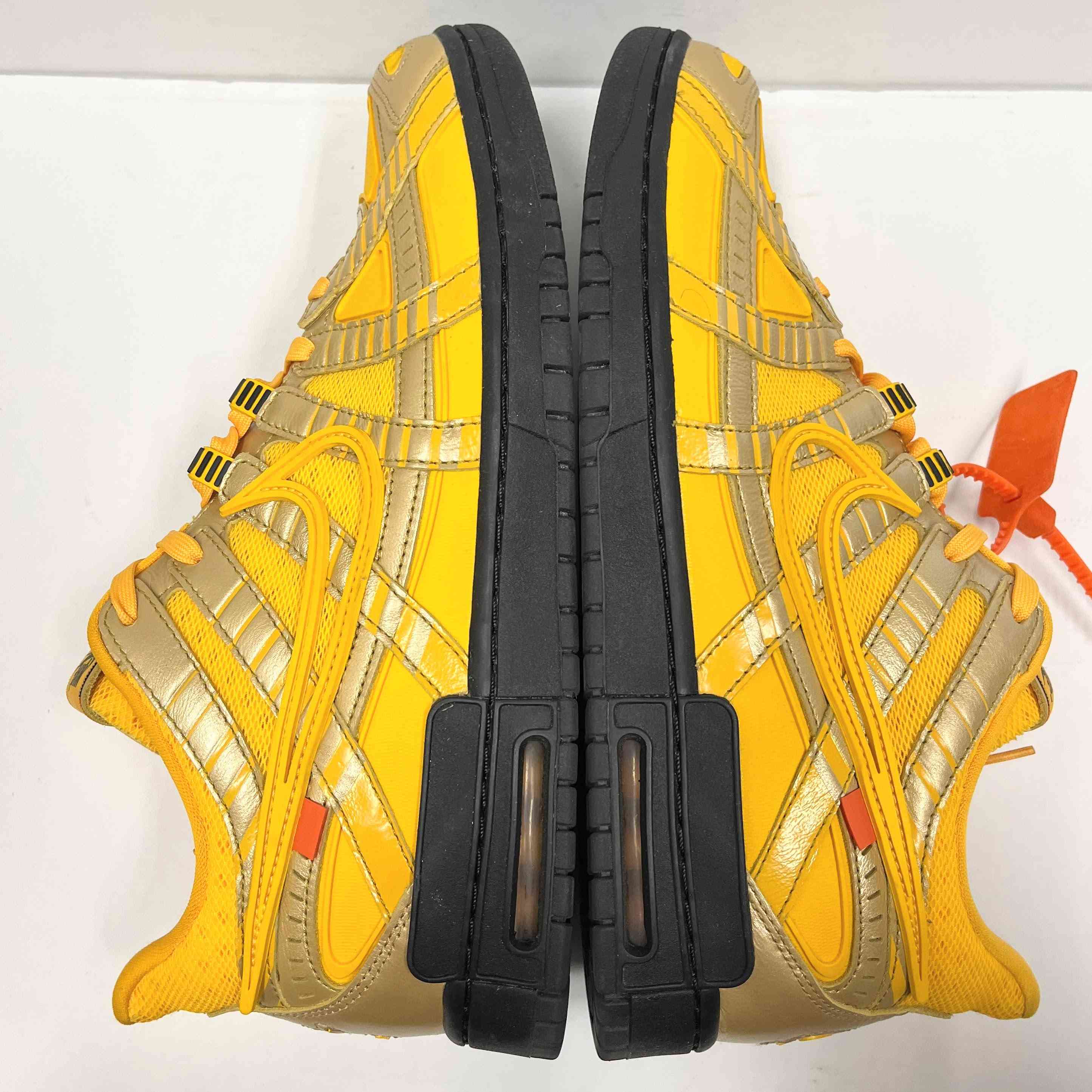 【US12】 NIKE AIR RUBBER DUNK/OW OFF-WHITE CU6015-700 【USED】