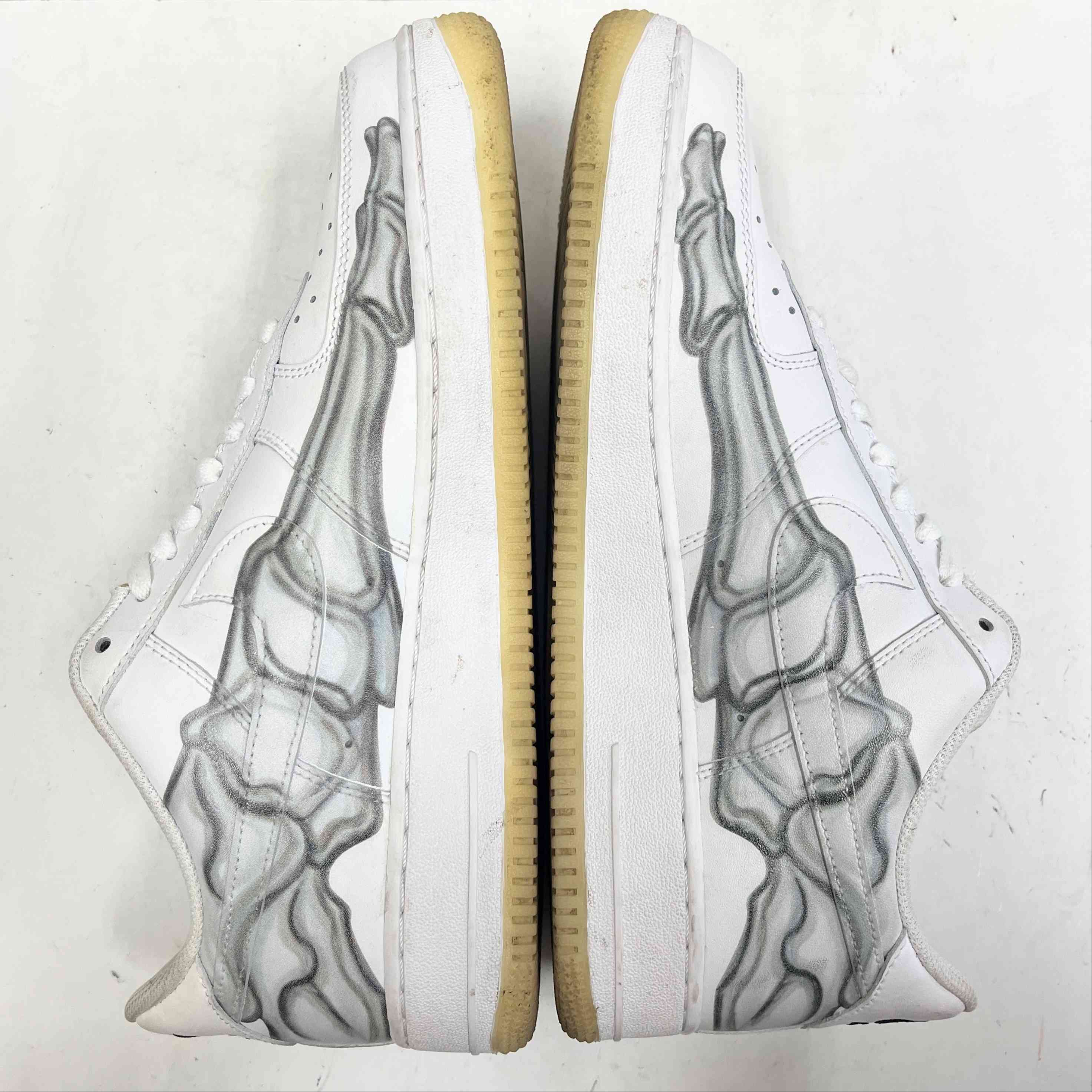 【US9】 NIKE AIR FORCE 1 07 SKELETON QS BQ7541-100 【USED】
