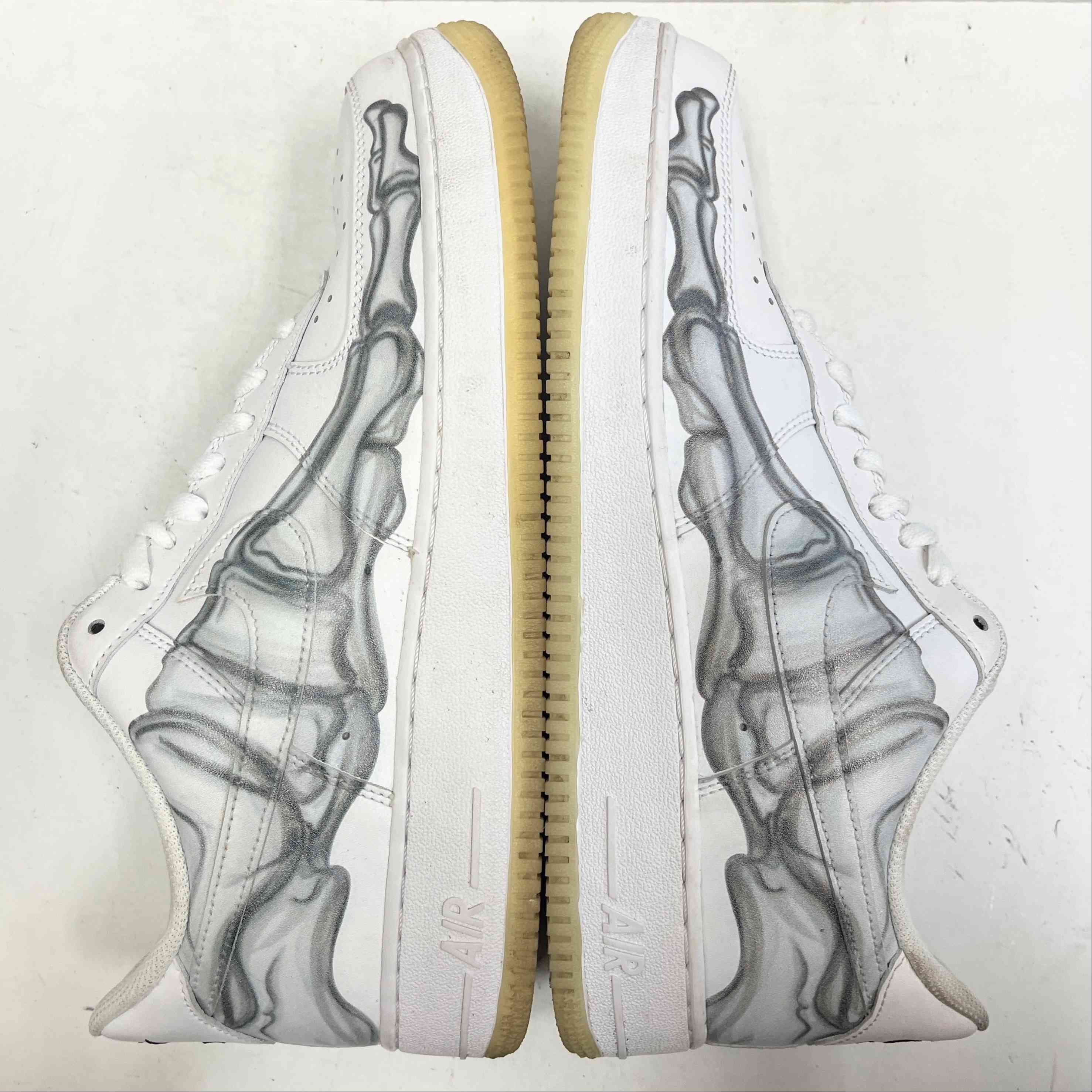 【US9】 NIKE AIR FORCE 1 07 SKELETON QS BQ7541-100 【USED】