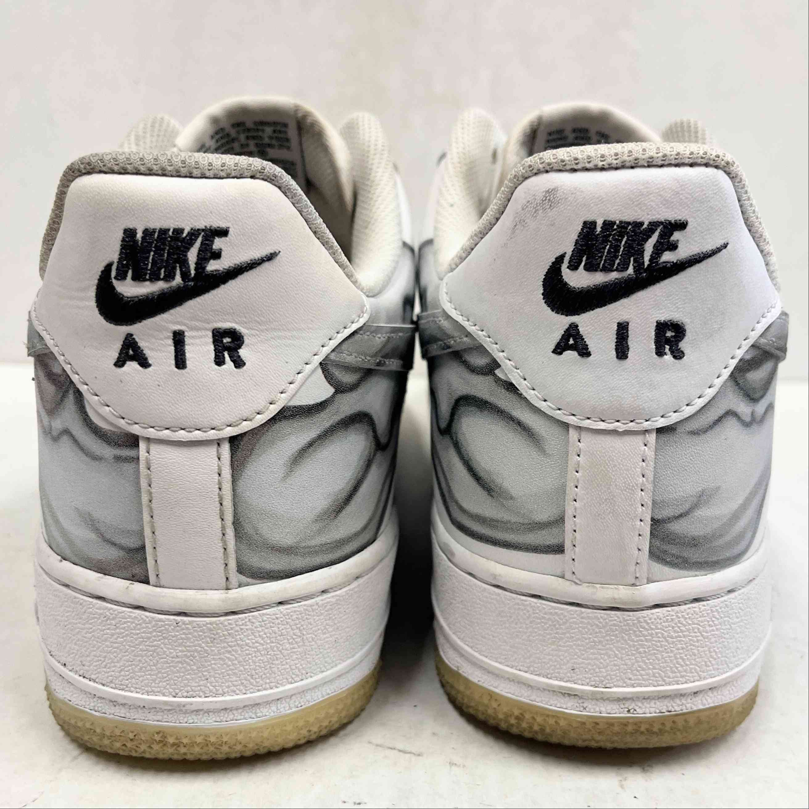 【US9】 NIKE AIR FORCE 1 07 SKELETON QS BQ7541-100 【USED】