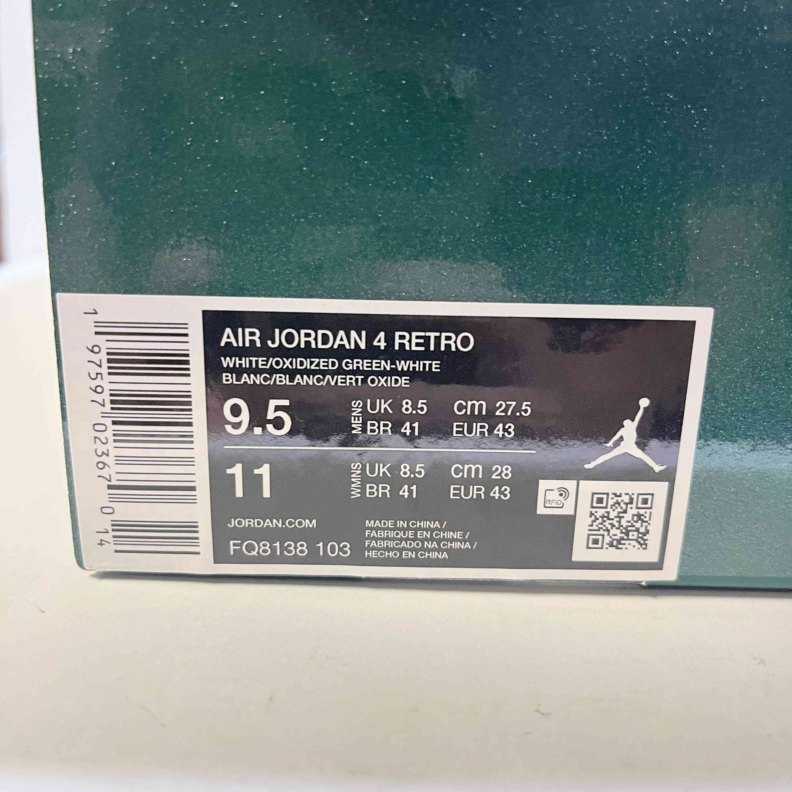 【US9.5】 AIR JORDAN 4 RETRO FQ8138-103 【USED】