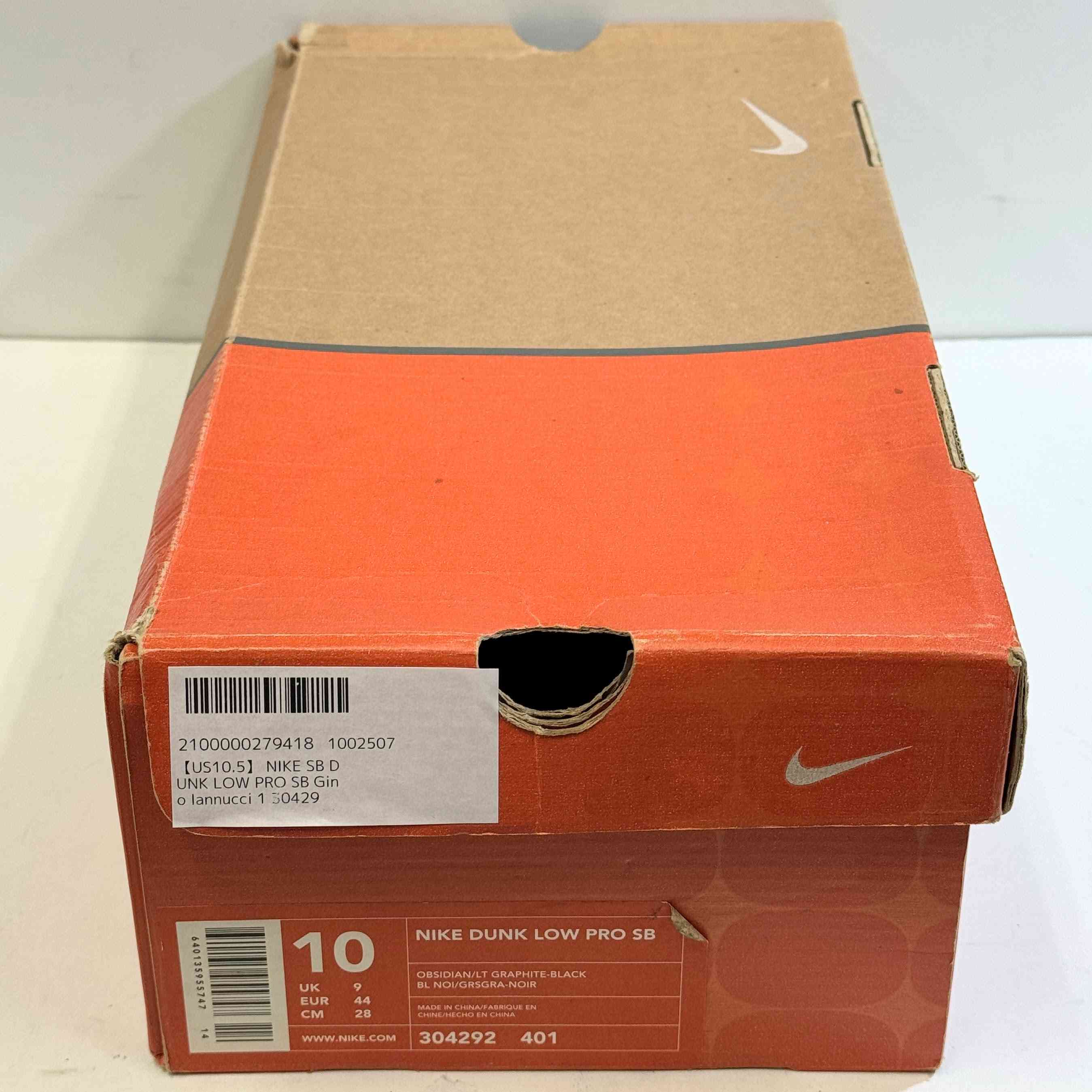 【US10.5】 NIKE SB DUNK LOW PRO SB Gino Iannucci 1 304292-401 【USED】