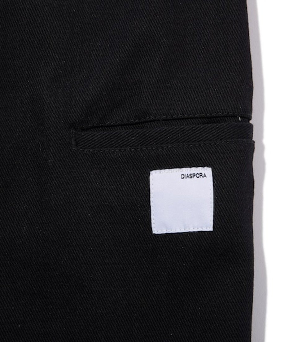 Diaspora skateboards Double Knee Comfortable Trousers Black