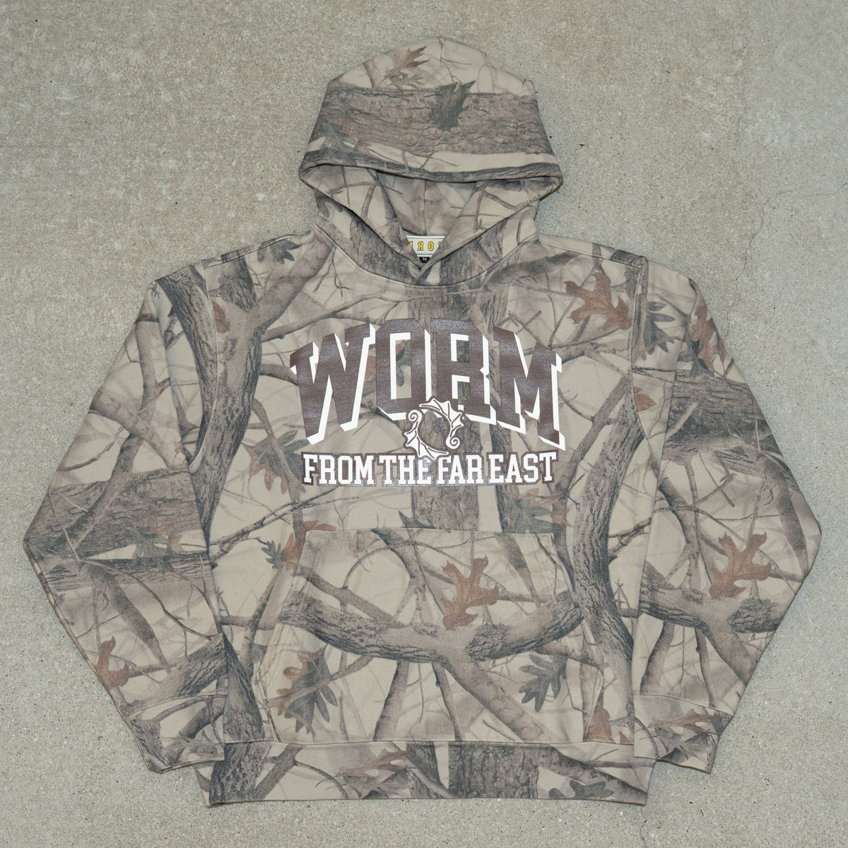 WORM COLLEGE LOGO HOODIE (CAMO)