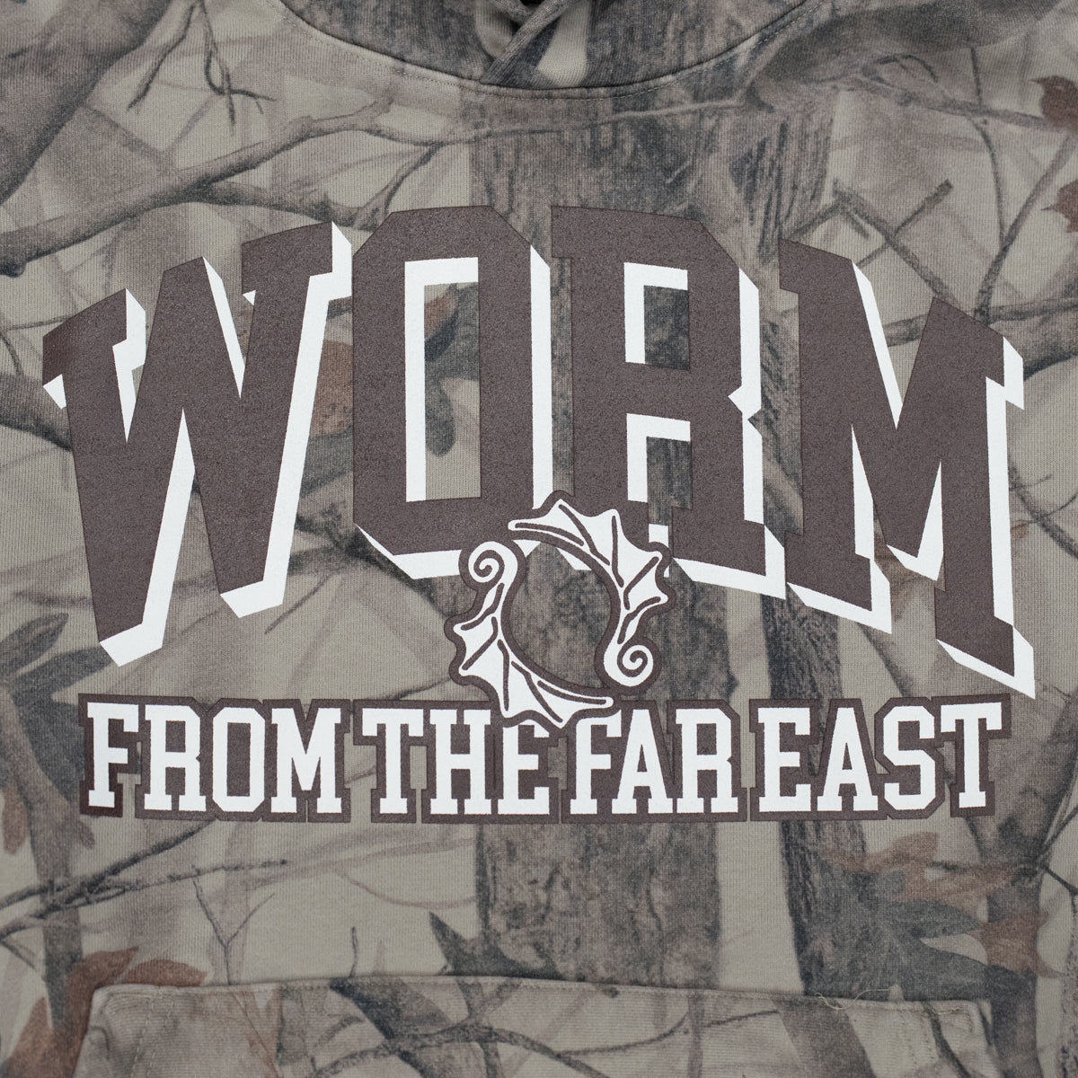 WORM COLLEGE LOGO HOODIE (CAMO)