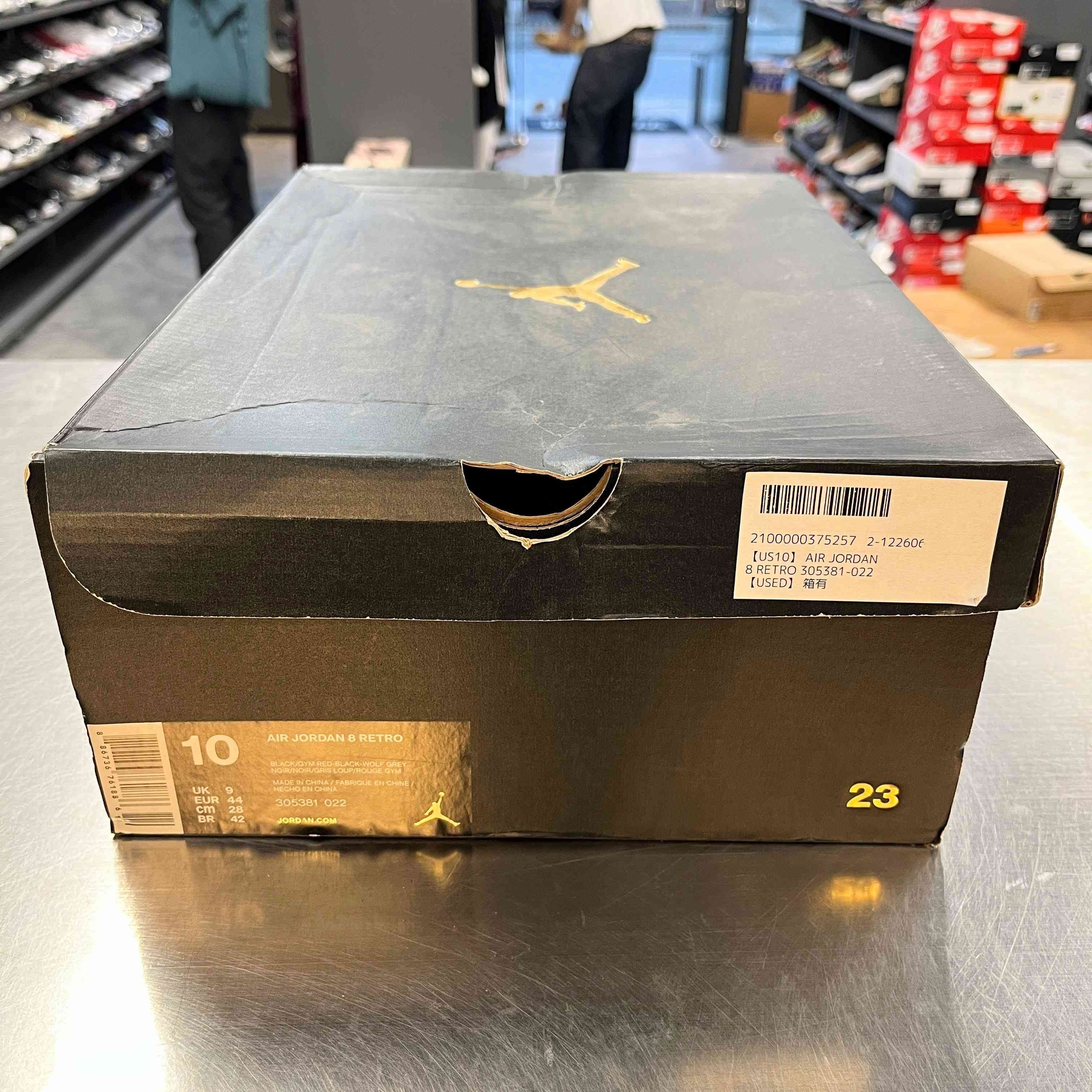 【US10】 AIR JORDAN 8 RETRO 305381-022 【USED】