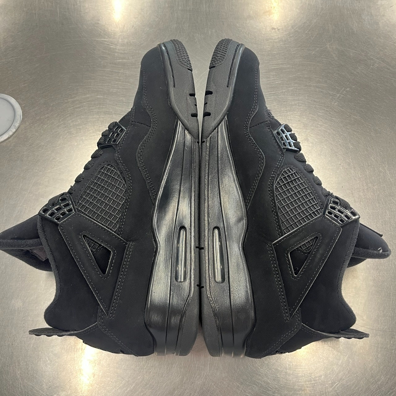 【US9.5】 AIR JORDAN 4 RETRO BLACK CAT CU1110-010 【USED】