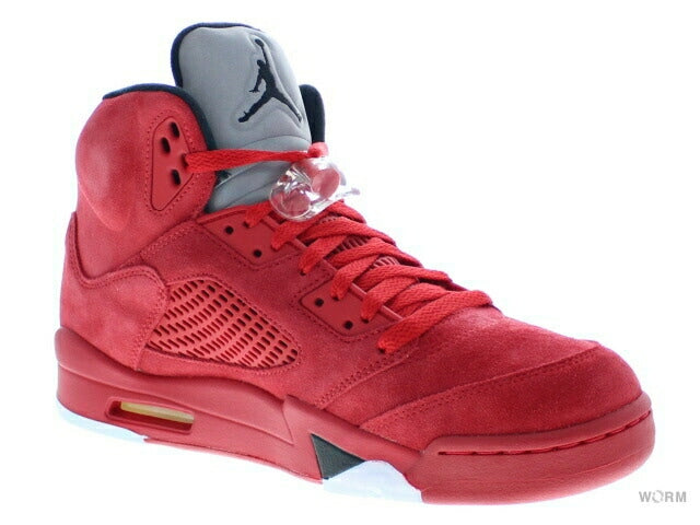 【US10】 AIR JORDAN 5 RETRO Red Suede 136027-602 【DS】