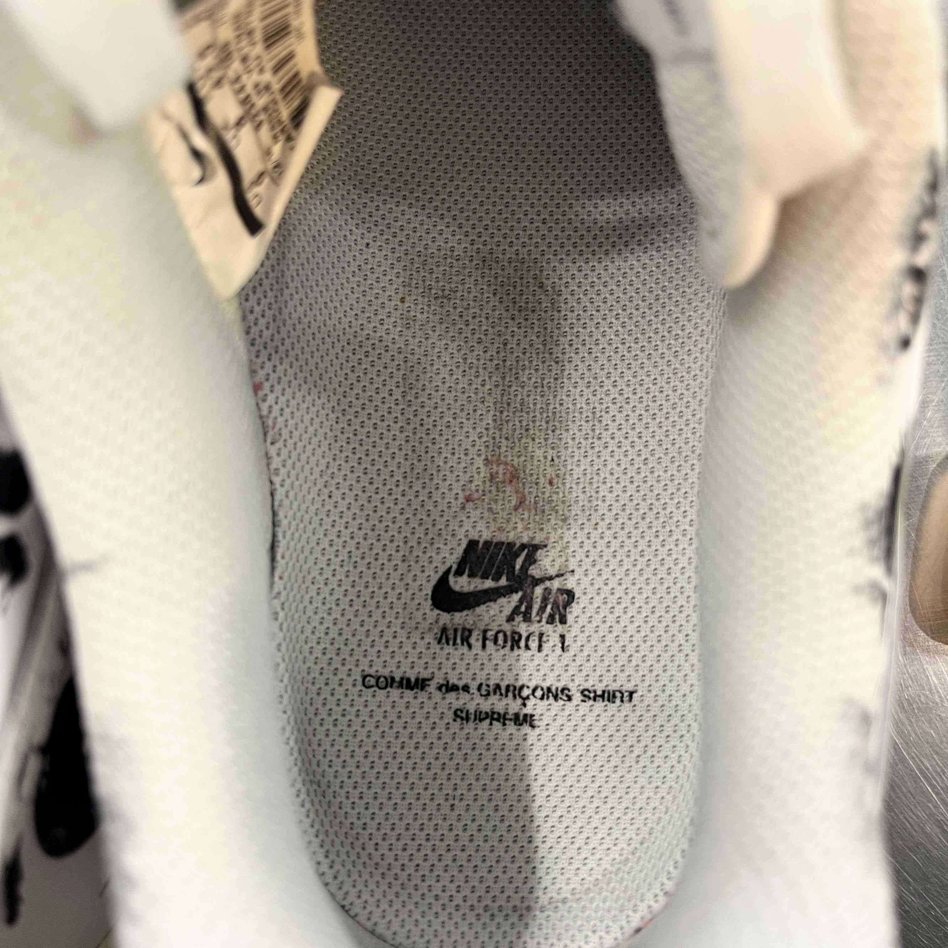 【US9】 NIKE AIR FORCE 1 07 / SUPREME / CDG 923044-100 【USED】