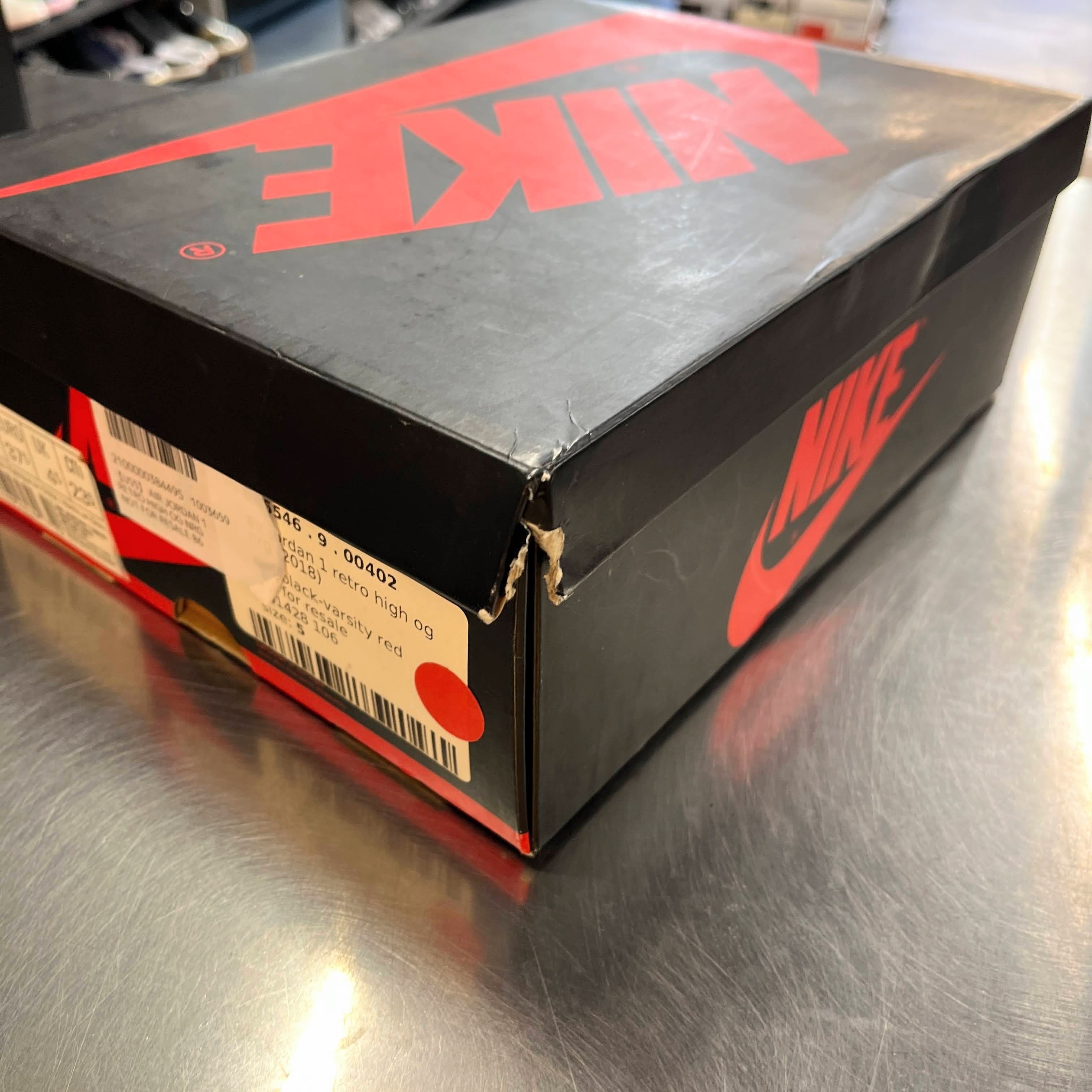 【US5】 AIR JORDAN 1 RETRO HIGH OG NRG NOT FOR RESALE 861428-106 【USED】