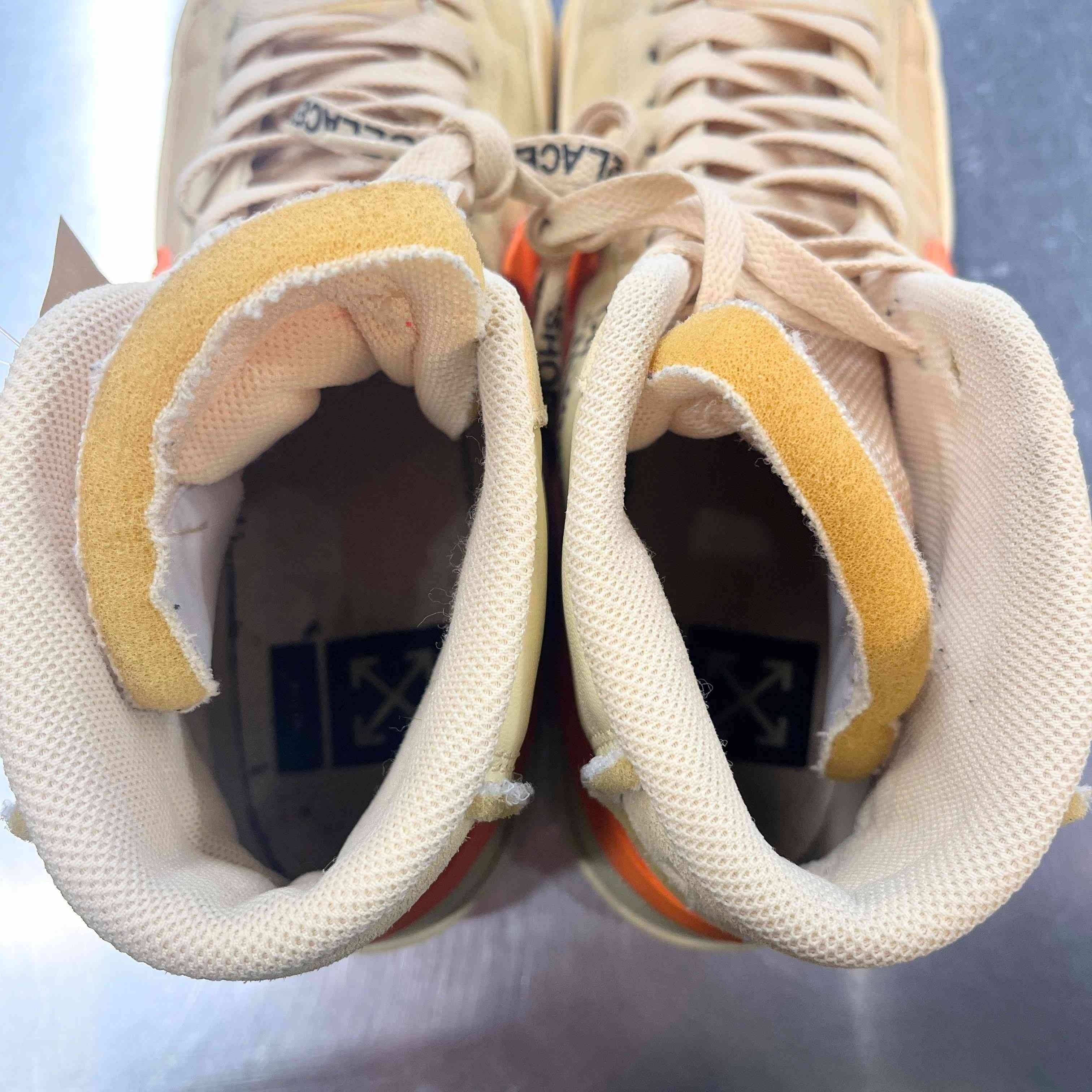 【US9】 NIKE THE 10 : NIKE BLAZER MID OFF WHITE AA3832-700 【USED】