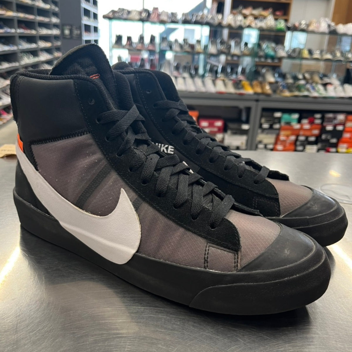 【US12】 NIKE THE:10 BLAZER MID OFF WHITE AA3832-001 【USED】
