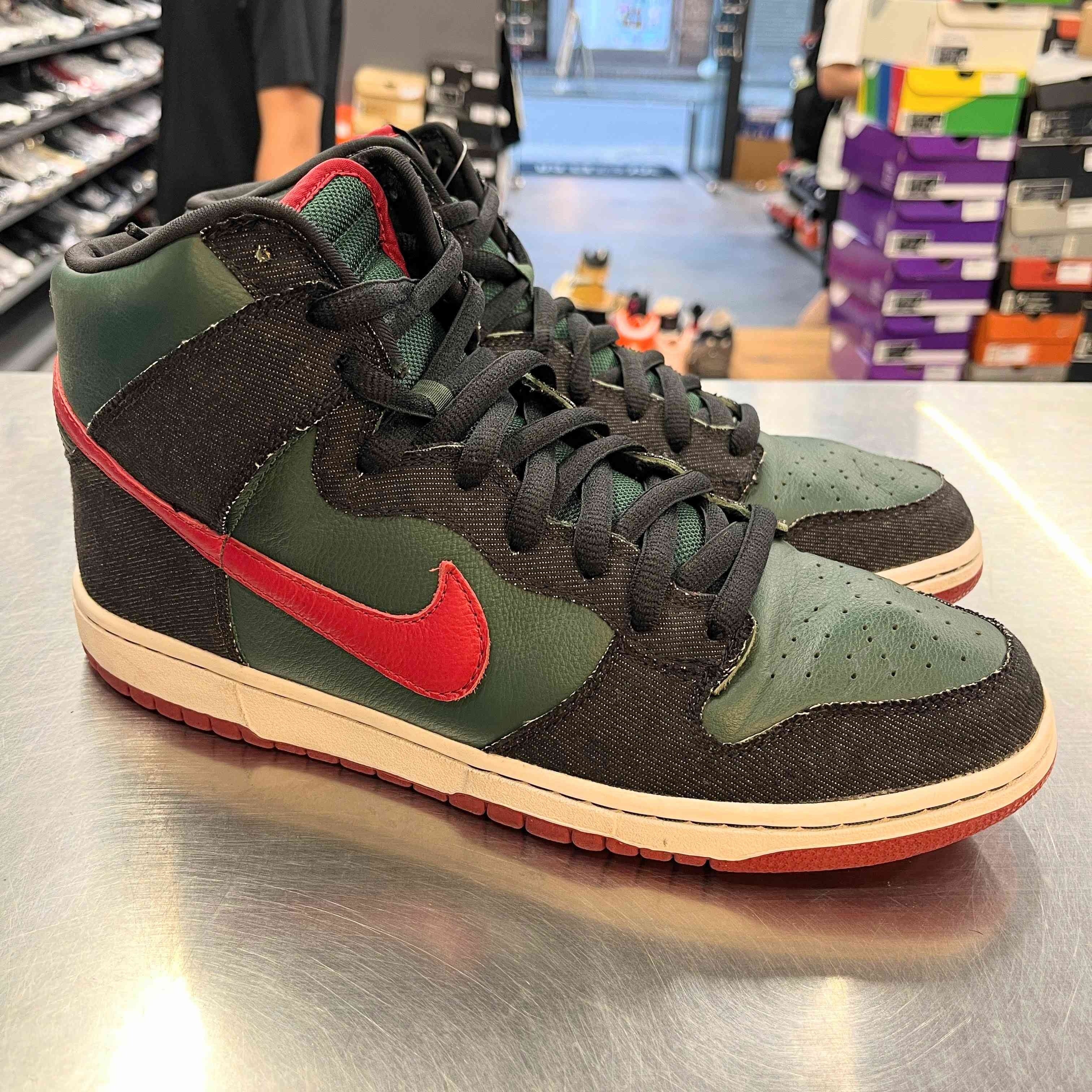 【US11】 NIKE SB DUNK HIGH PREMIUM SB RESN 313171-362 【USED】