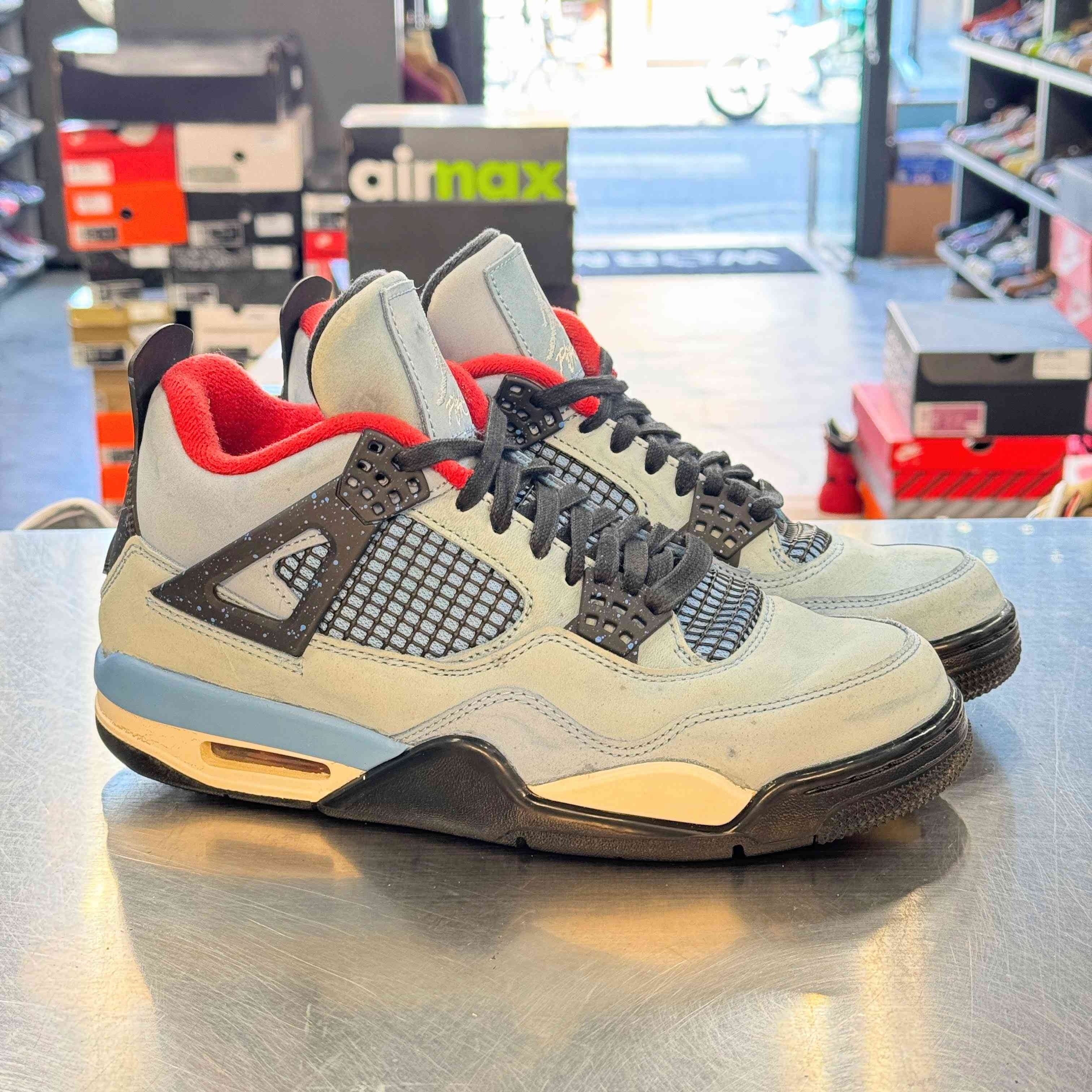【US7.5】 AIR JORDAN 4 RETRO Travis Scott 308497-406 【USED】