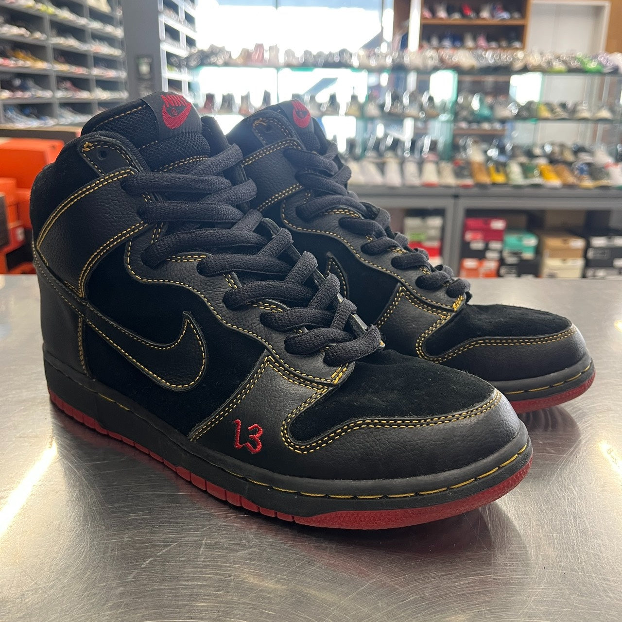 【US9】 NIKE SB DUNK HIGH PRO SB Unlucky 305050-001 【USED】