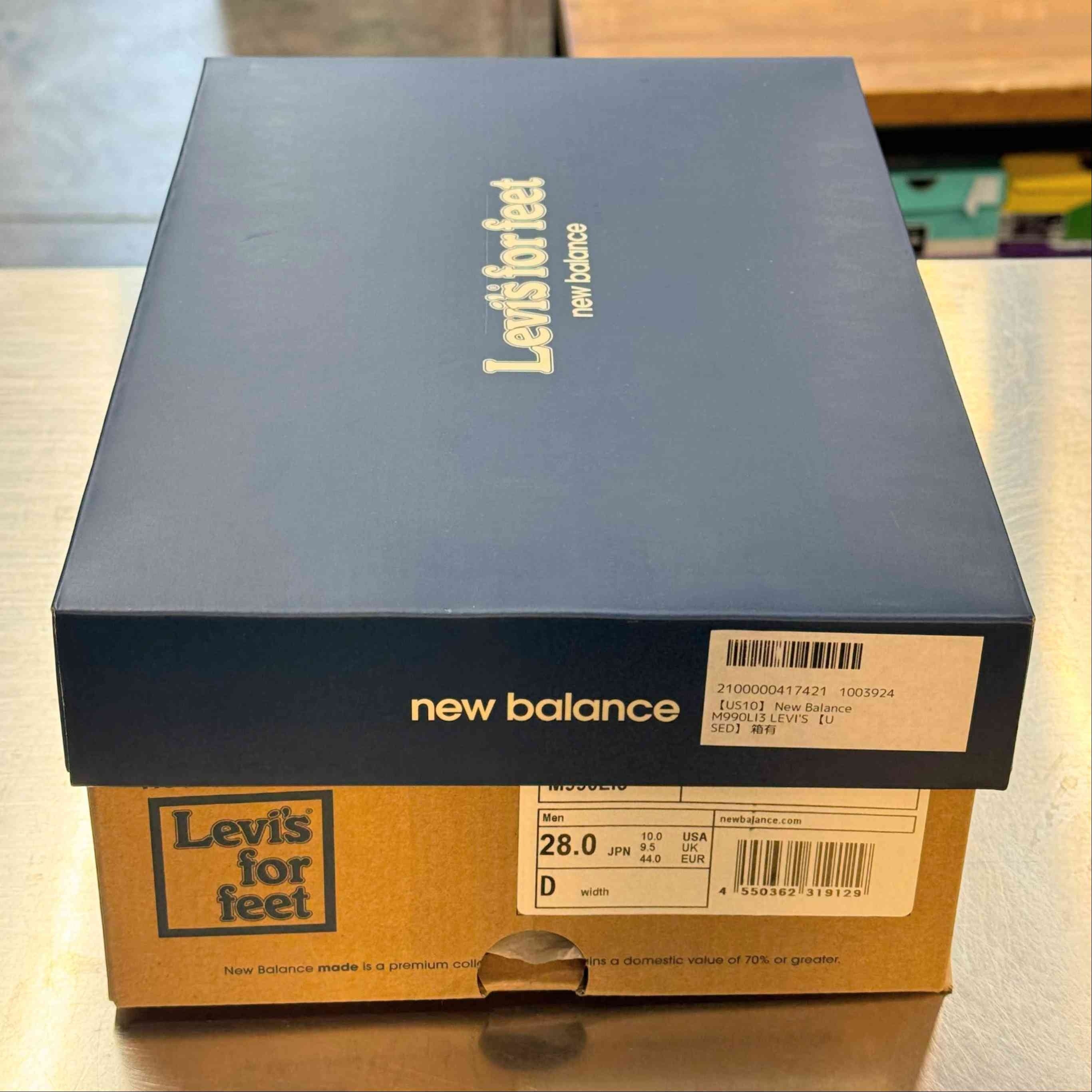 【US10】 New Balance M990LI3 LEVI'S 【USED】