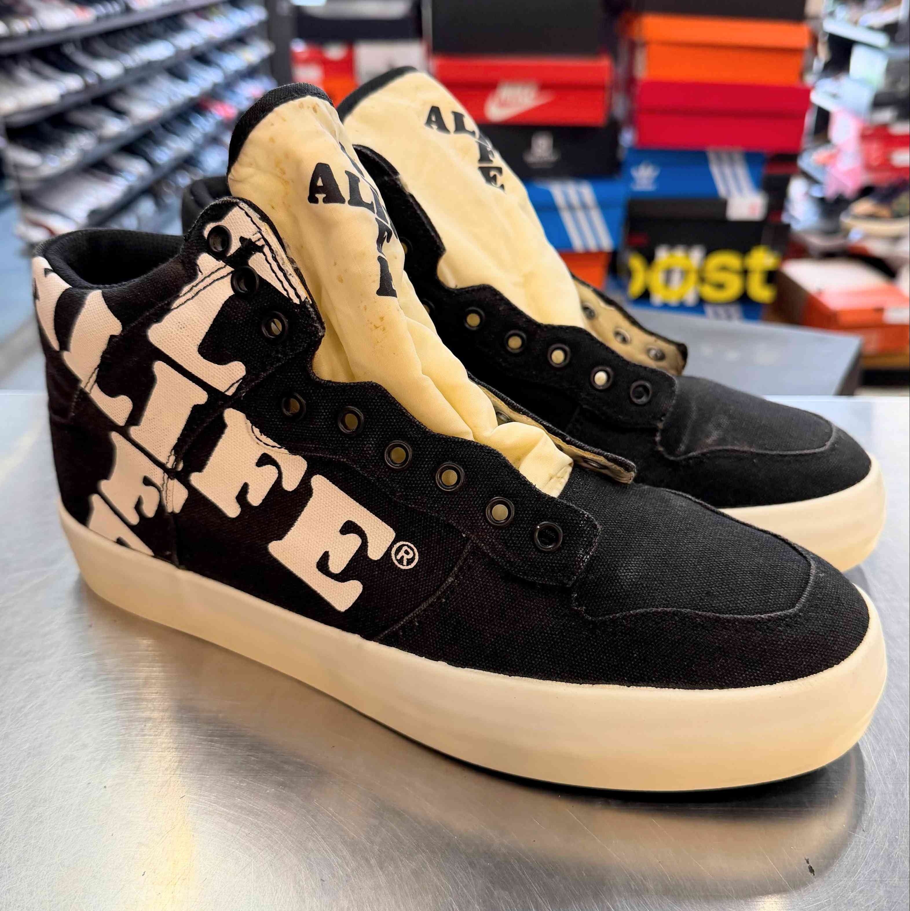 【US10.5】 ALIFE EVERYBODY HIGH CROSS-CANVAS SU9EVHIX3 【USED】
