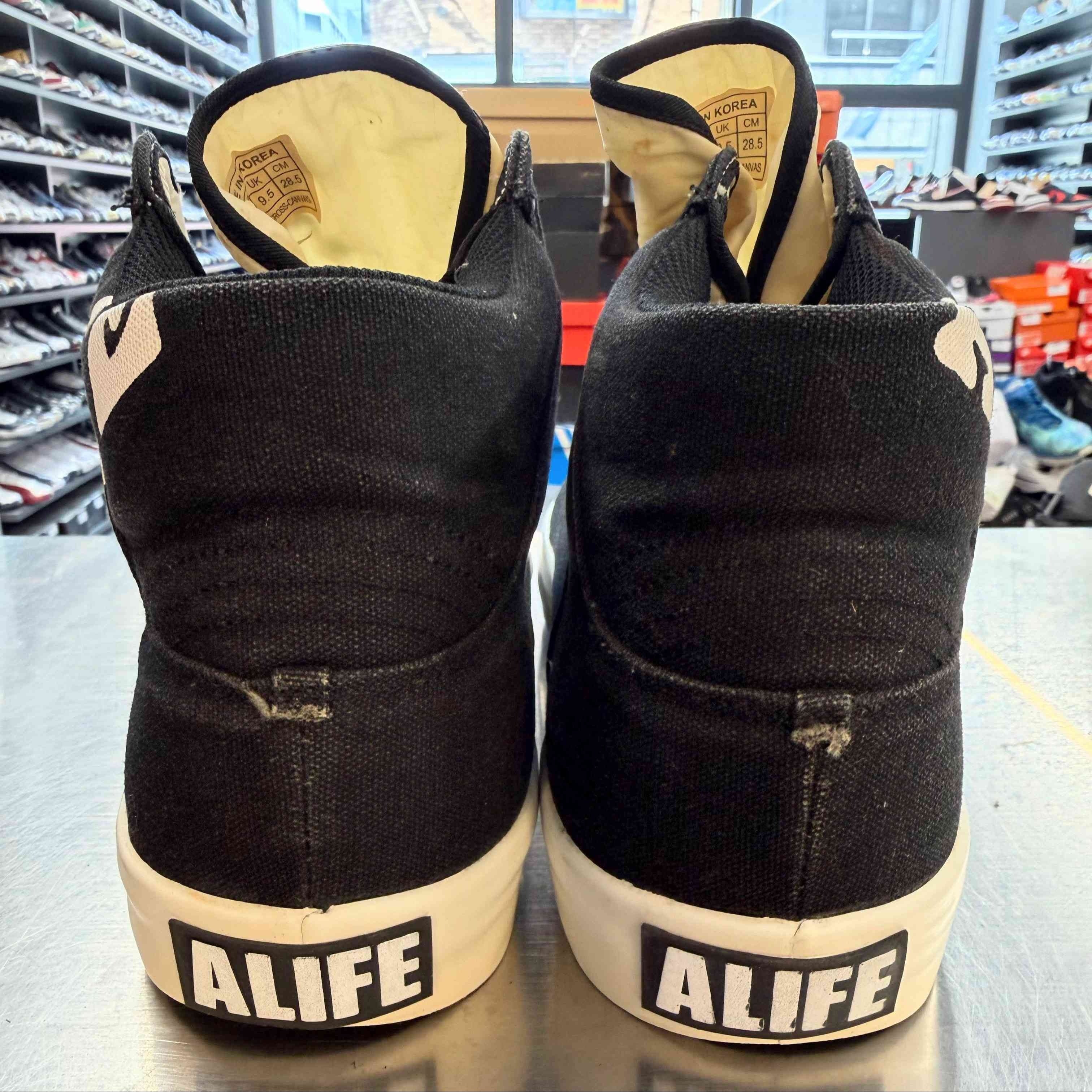 【US10.5】 ALIFE EVERYBODY HIGH CROSS-CANVAS SU9EVHIX3 【USED】
