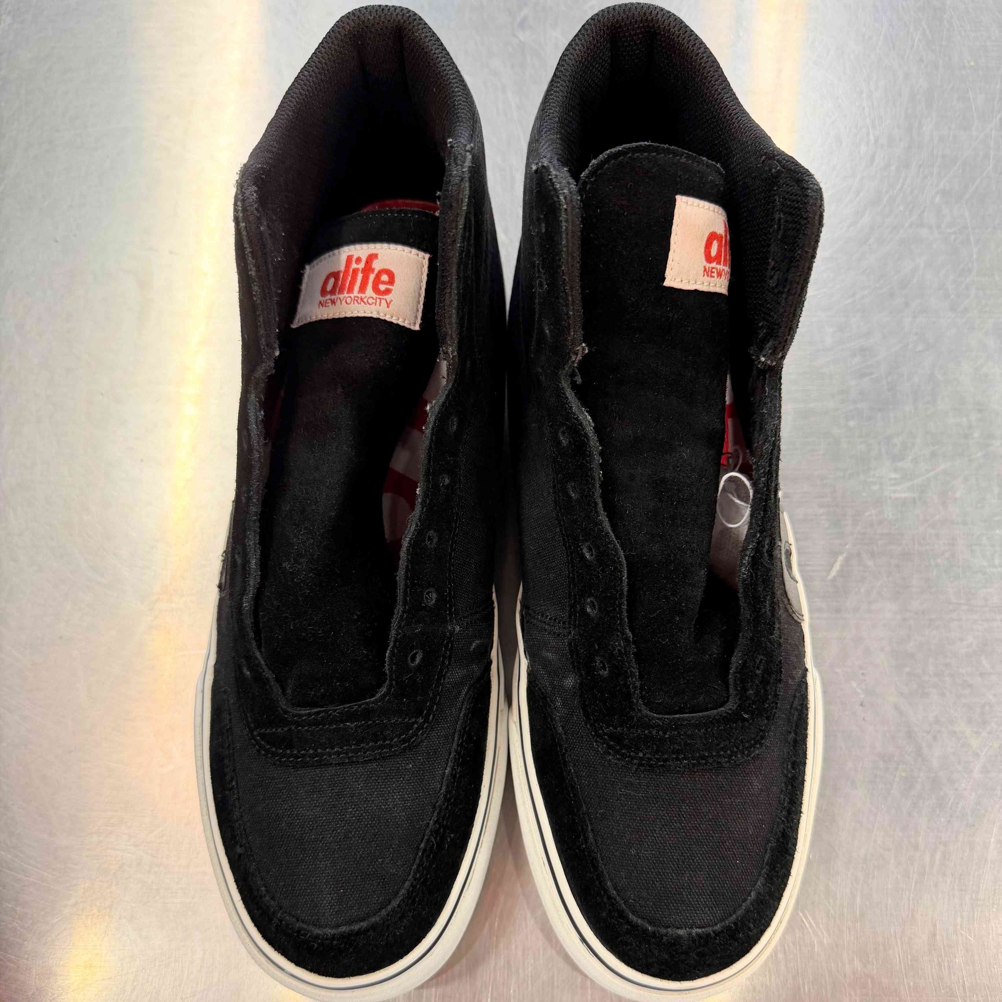 【US10】 ALIFE EVERYBODY MONO SUEDE APPLIQUE F91EVHIMA4 【USED】